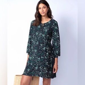 MATERNITY - Seraphine Maternity and Nursing Dress - Dark Floral - Size 14